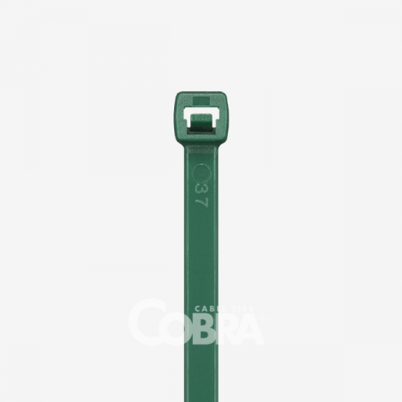 Set 100 buc colier cablu verzi foarte rezistent la UV 140x3,6 pentru aplicații în aer liber COBRA 9130UV [3]