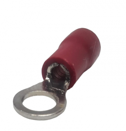 Papuci si mufe - Set 100 buc papuc cupru izolat pentru fir de 0.5-1.5mm² cu gaura de 3.5mm