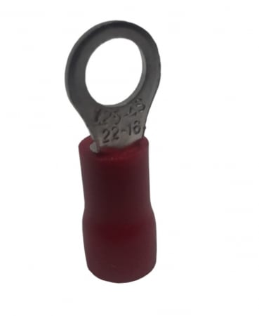 Set 100 buc papuc cupru izolat pentru fir de 0.5-1.5mm² cu gaura de 6mm [2]
