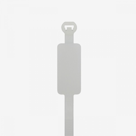 Set 100 bucati colier plastic 270x4.8mm cu eticheta, placa de marcaj 28×13 mm plastic alb 22.2 kg Cobra 961006 [1]