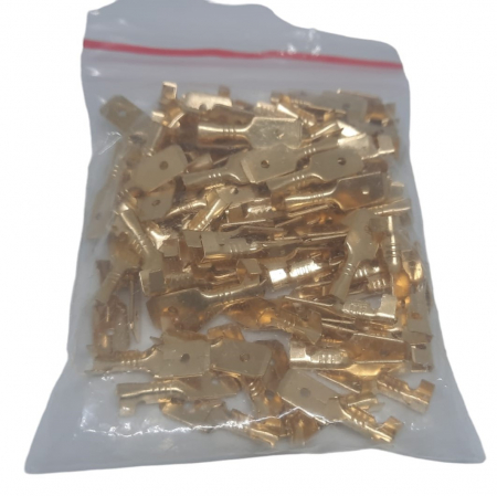 Set 100 bucati papuci auto tata neizolati 6.3mm sectiune fir 1-2.5mm2 [1]