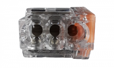 Set 100 cleme pentru fir masiv 3 gauri cupru plin 1-2.5mm2 24A 450V [2]