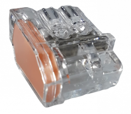 Set 100 cleme pentru fir masiv 3 gauri cupru plin 1-2.5mm2 24A 450V [5]