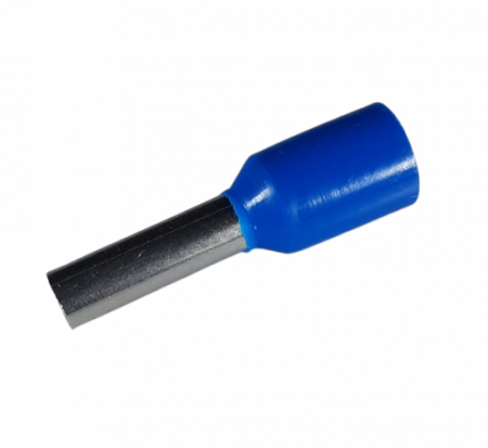 Set 100 pini terminali izolati 2.5mm²  albastri  ferule cupru 15mm [1]