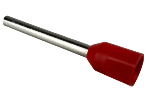 Accesorii electrice - Set 100 pini terminali izolati lungi 1.5mm² rosii ferule cupru 18mm