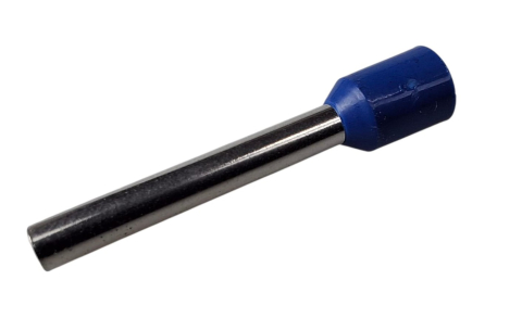 Accesorii electrice - Set 100 pini terminali izolati lungi 2.5mm² albastri ferule cupru 18mm