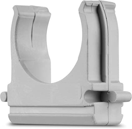 Cleme diverse - Set 25 buc cleme 50mm PVC pentru prindere tuburi teava conectabile
