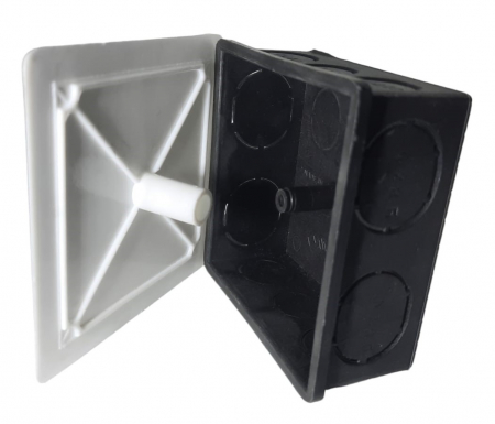 Set 5 doze de ramificatie  derivatie sub tencuiala cu 10 intrari pentru zidarie 75x75mm cu capac [4]