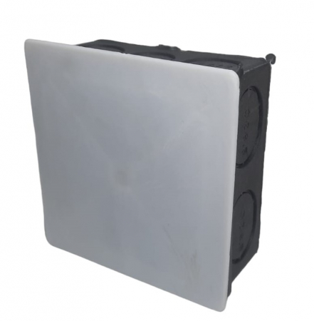 Set 5 doze de ramificatie  derivatie sub tencuiala cu 10 intrari pentru zidarie 75x75mm cu capac [5]