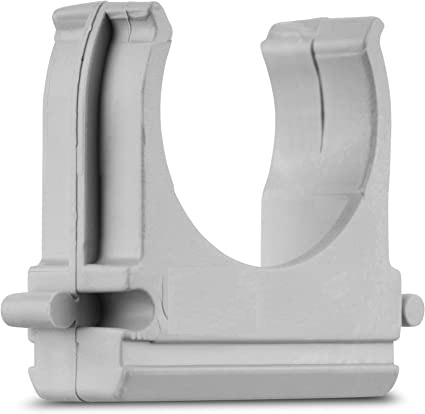Cleme diverse - Set 50 buc cleme 40mm PVC pentru prindere tuburi teava conectabile