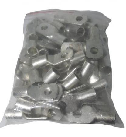 Set 50 bucati papuci cupru stanat 50mm² cu gaura de 8mm lungime totala 43mm [4]
