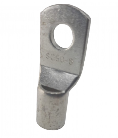Set 50 bucati papuci cupru stanat 50mm² cu gaura de 8mm lungime totala 43mm