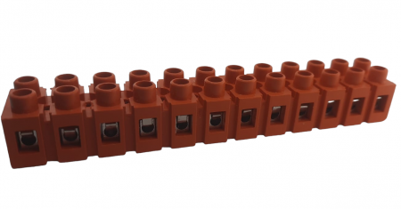Sir cleme bloc terminal pentru conexiuni 12 gauri 0.5-6mm² 25A culoare portocalie [1]