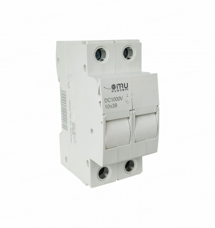 Aparataj tablouri electrice - Soclu port fuzibil 10X38 DC1000V 2P 2 poli siguranta fuzibilă cilindrică