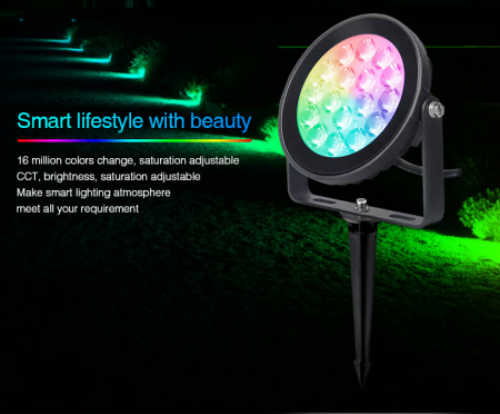 Spot LED de gradina Mi-Light MiBoxer lumină pentru sistem SYS 24V 9W 900lm 137x132mm IP66 culoare RGB+CCT SYS-RD2 [9]