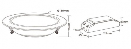 Spot LED Miboxer 12W RGB+CCT 1100lm 180x40mm 2700K~6500K, 16 milioane de culori intensitatea luminii ajustabila, control de la distanta 30m 2.4GHz [4]