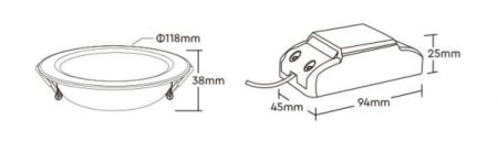 Spot LED Miboxer 6W RGB+CCT 600lm 118x38mm 2700K~6500K, 16 milioane de culori intensitatea luminii ajustabila, control de la distanta 30m 2.4GHz [5]