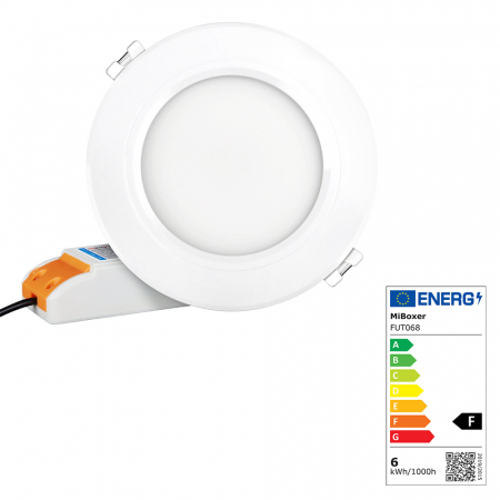 Spot LED Miboxer 6W RGB+CCT 600lm 118x38mm 2700K~6500K, 16 milioane de culori intensitatea luminii ajustabila, control de la distanta 30m 2.4GHz [1]