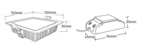 Spot LED Miboxer patrat 9W RGB+CCT 720lm 80lm/W 2700K~6500K, 16 milioane de culori intensitatea luminii ajustabila, control de la distanta 30m 2.4GHz [5]