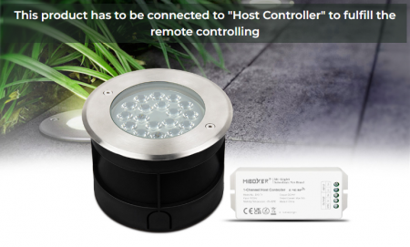 Spot LED subteran Mi-Light MiBoxer lumină pentru sistem SYS 24V 9W 700lm 150x104mm IP68 culoare RGB+CCT SYS-RD2 [5]