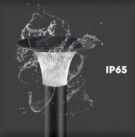 Stâlpişor pitic solar 15W 2200lm 4000K/6000K 1073 x 257mm exterior IP65 cu funcţionare până la 80 de ore [1]