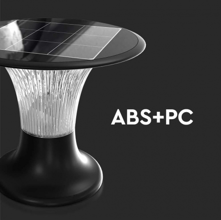 Stâlpişor pitic solar 15W 2200lm 4000K/6000K 257 x 257mm exterior IP65 cu funcţionare până la 80 de ore, baterie LiFePO4 6000mAh [4]