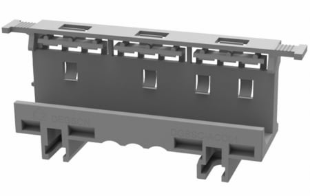 Suport cleme, montaj conector pe sina DIN. include 3 cleme cu 3 gauri 0.2-4mm² 32A 400V [3]