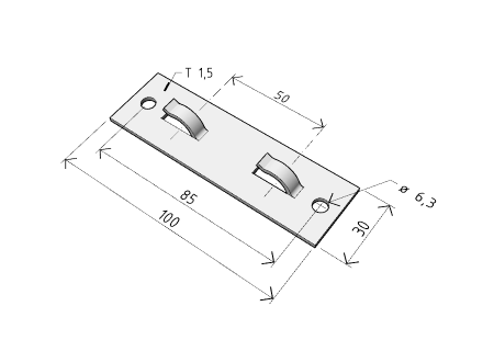Suport consolă prindere pe perete canal cablu din sârmă cu lățimea de 50mm, 150mm, 200mm, 250mm si 300mm, susținere maxim 10/30 kg [1]