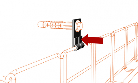 Suport consolă prindere pe perete canal cablu din sârmă cu lățimea de 50mm sau 100mm, susținere maxim 40 kg [3]