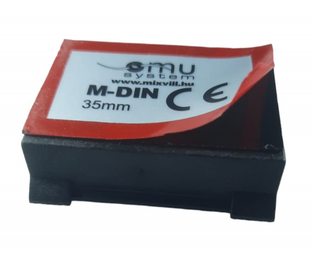 Suport din plastic pentru sina DIN omega 35mm autoadeziv 43x38mm [3]
