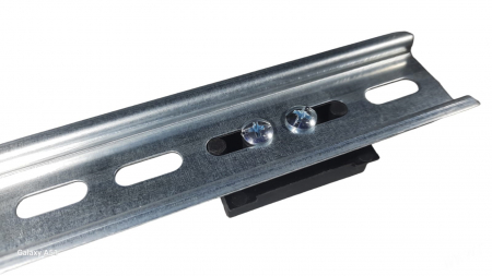 Suport din plastic pentru sina DIN omega 35mm autoadeziv 43x38mm [5]