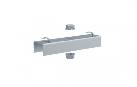 Canal cablu metalic din sarma - Suport metalic 130mm PZM100 consolă pentru prindere cu tijă filetată canal cablu din sârmă 100mm