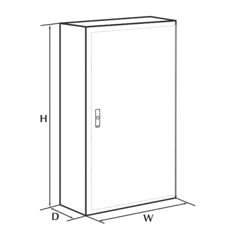 Tablou 1200x800x400mm electric metalic industrial cu contrapanou galvanizat IP66 1000V 630A vopsit electrostatic [1]