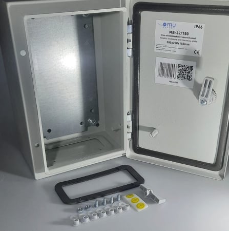 Tablou 300x250x150mm electric metalic industrial cu contrapanou galvanizat IP66 1000V 630A vopsit electrostatic [3]