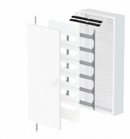 Tablou 90 module (5 randuri x18 module) 63A dulap de distribuție metalic aplicat IP30 dimensiuni 800x450mm [1]