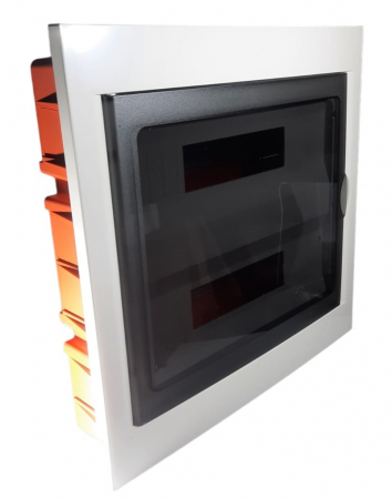 Tablouri electrice - Tablou electric 36 module (2x18 module) incastrat Elettrocanali cu usa fumurie 430x410mm IP40