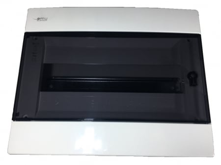 Tablou electric aplicat 12 module plastic 275x225x95mm cu usa fumurie deschidere laterala IP40 [2]