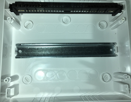 Tablou electric aplicat 12 module plastic 275x225x95mm cu usa fumurie deschidere laterala IP40 [4]