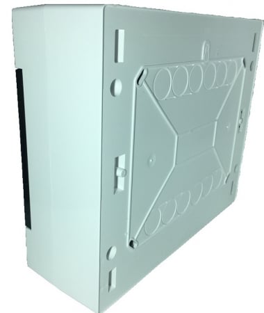 Tablou electric aplicat 12 module plastic 275x225x95mm cu usa fumurie deschidere laterala IP40 [1]