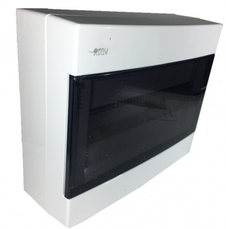 Tablouri electrice - Tablou electric aplicat 12 module plastic 275x225x95mm cu usa fumurie deschidere laterala IP40