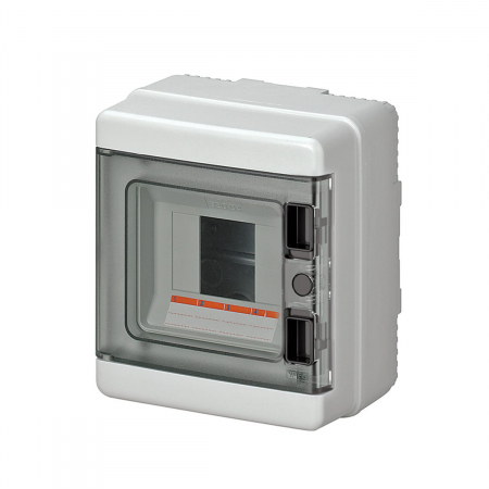 Tablouri din plastic - Tablou electric aplicat Elettrocanali 4 module IP65 cu usa fumurie din policarbon