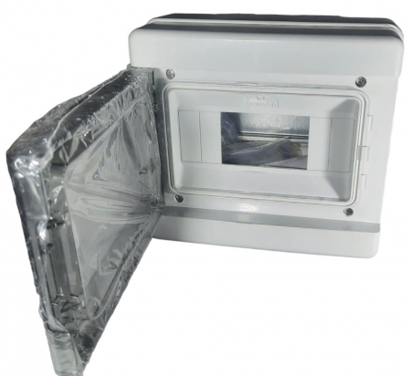 Tablou electric aplicat Elettrocanali 8 module IP65 IK08 cu usa transparenta fumurie [4]