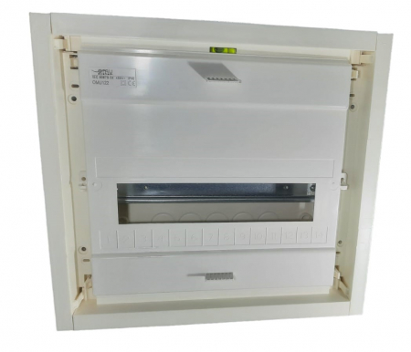 Tablou electric incastrat 12+2 module usa metalica 2 randuri la 850º C IP40 [4]