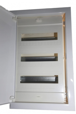 Tablou electric incastrat 36+6 module usa metalica 3 randuri la 850º C IP40 [4]