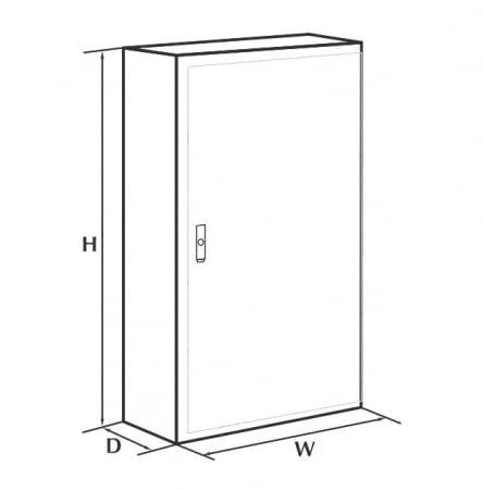 Tablou 1000x800x400mm electric metalic industrial cu contrapanou galvanizat IP66 1000V 630A vopsit electrostatic [1]