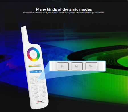 Telecomanda Mi-Light FUT086 MiBoxer 8-zone LoRa 433MHz sistem pentru control lămpi, rază 2 km [8]