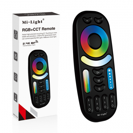 Telecomandă Mi-Light MiBoxer Group Control RGB+CCT LED grup 4 zone full color FUT092B neagra [5]