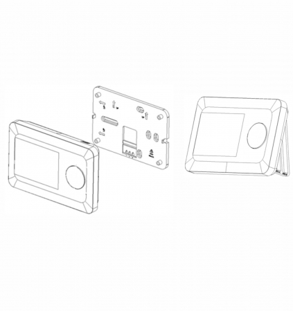 Termostat de cameră digital wireless Wifi programabil Tuya, Alexa, Google, -5°C – +30°C, senzor NTC 10K, IP30 , alimentare cu 2 × baterii AAA (nu sunt incluse) și USB-C [5]