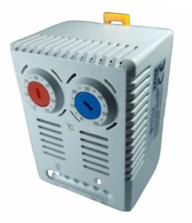 Termostat incalzire racire pe sina bimetal 0-60 grade 1NO/1NC IP20 [1]