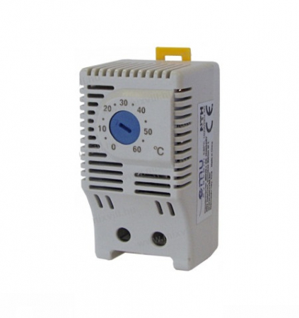 Accesorii tablouri electrice - Termostat pe sina de racire contact NO 0-60 grade 10A  IP20